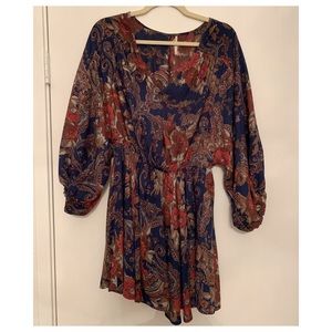 Free People Printed Dress XS floral